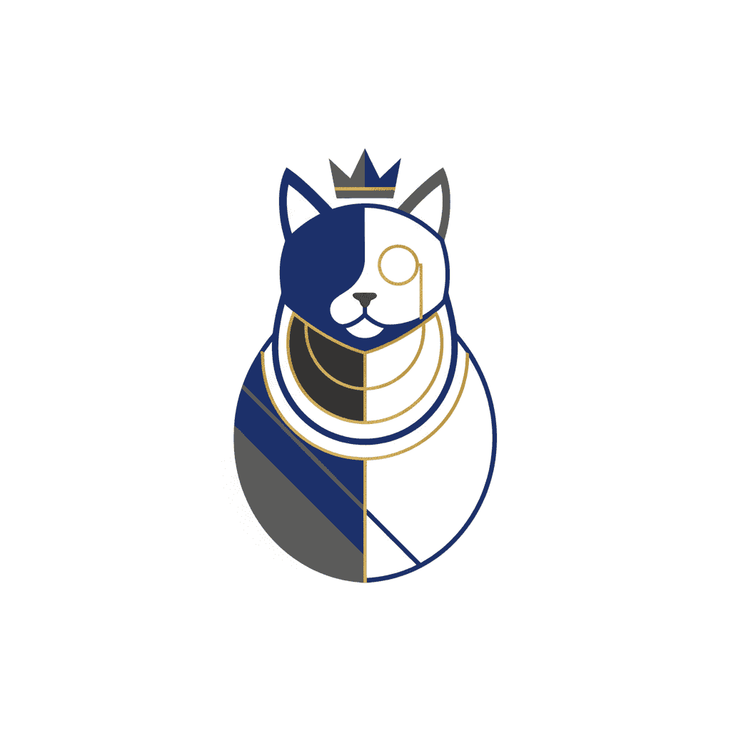 Regal Cat with Monocle (Minimalist) - hard minimalist drawing idea