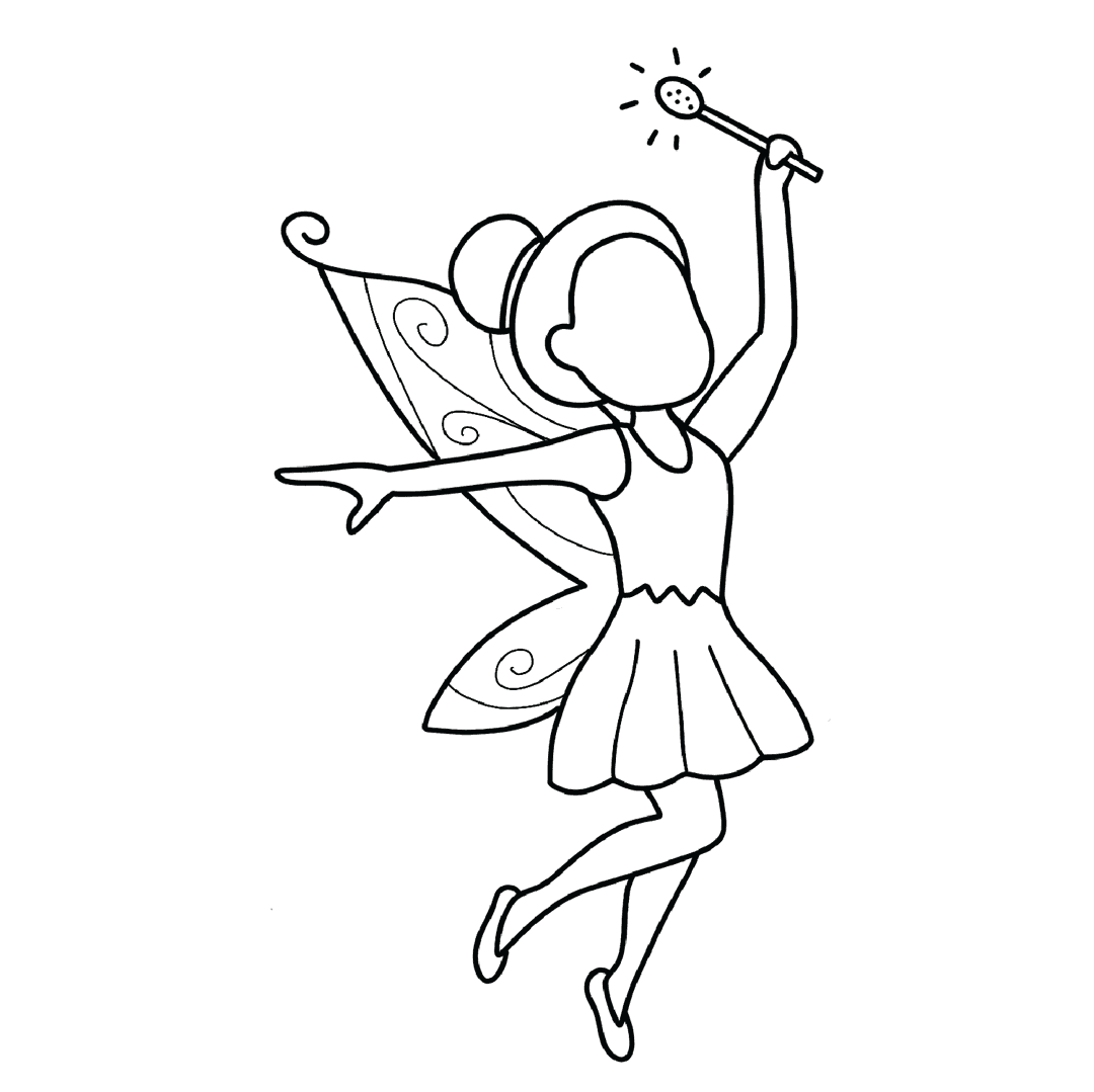 Fairy - medium line-art drawing idea