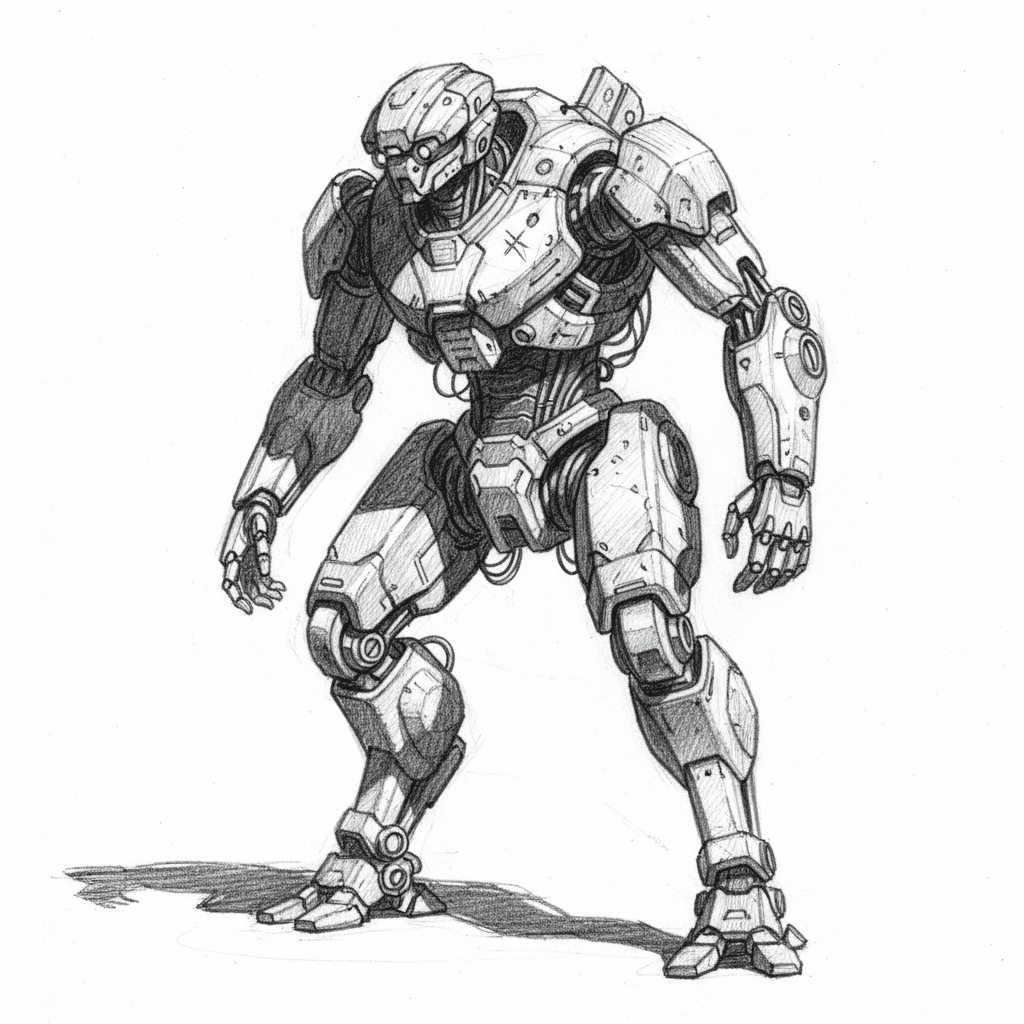 Robot - hard sketch drawing idea