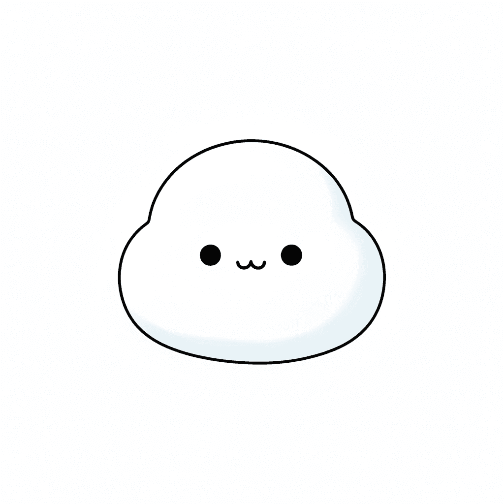 Happy Cloud - easy cartoon drawing idea