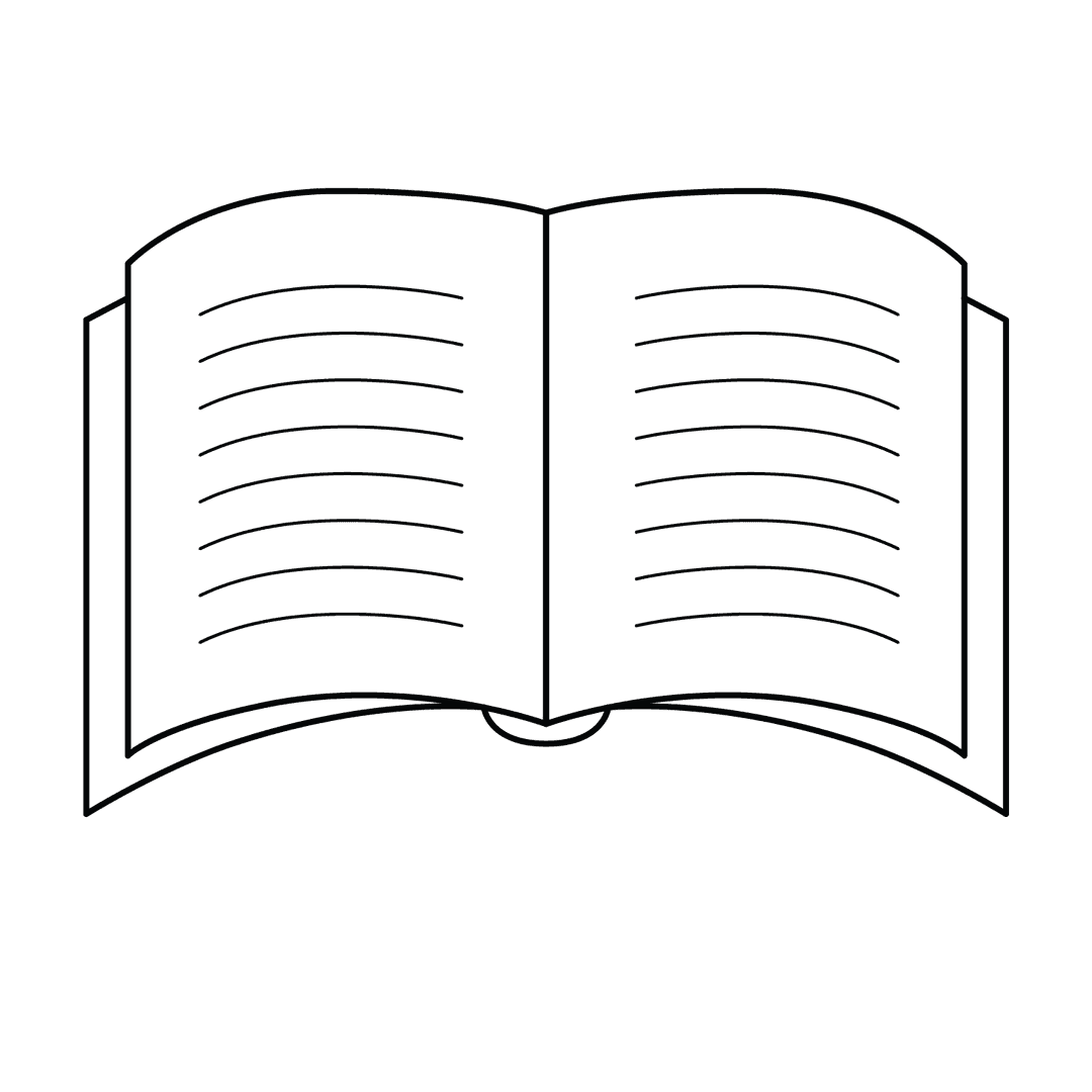 Book - easy line-art drawing idea