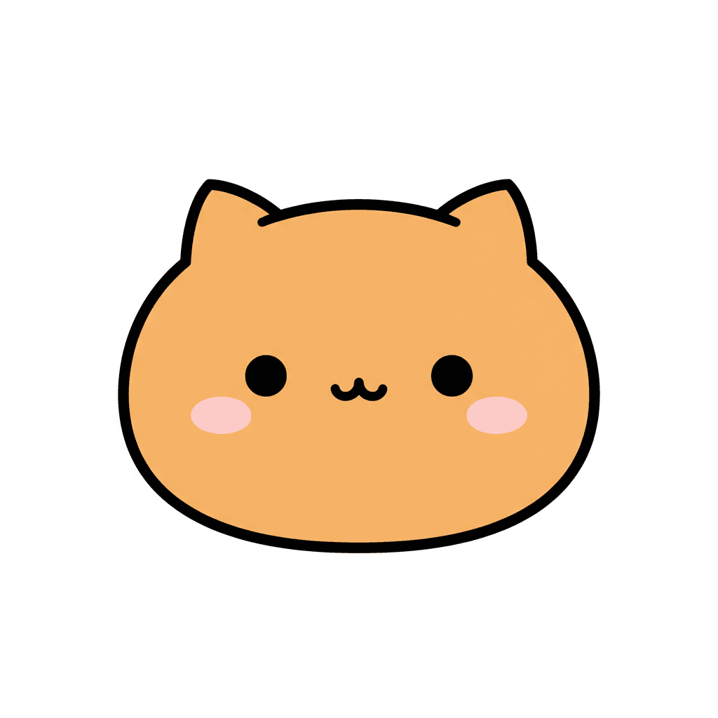 Cat (Anime) - easy cartoon drawing idea for animals