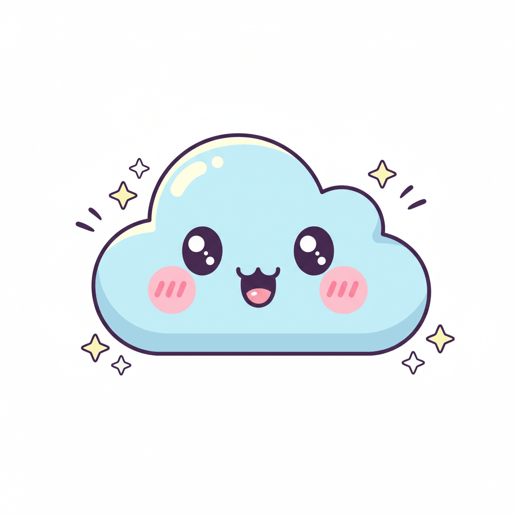 Cloud (Anime) - medium cartoon drawing idea for nature