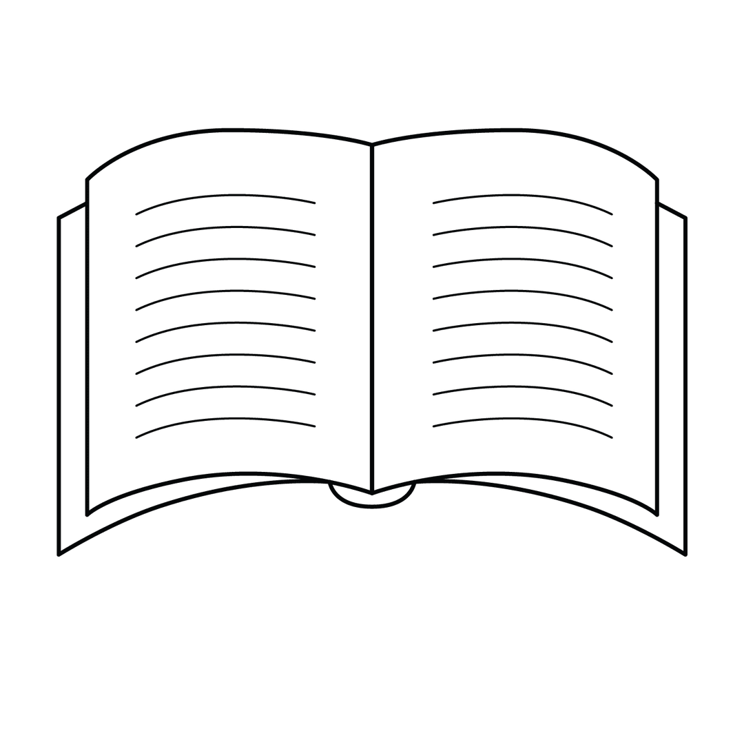 Book - easy line-art drawing idea for objects