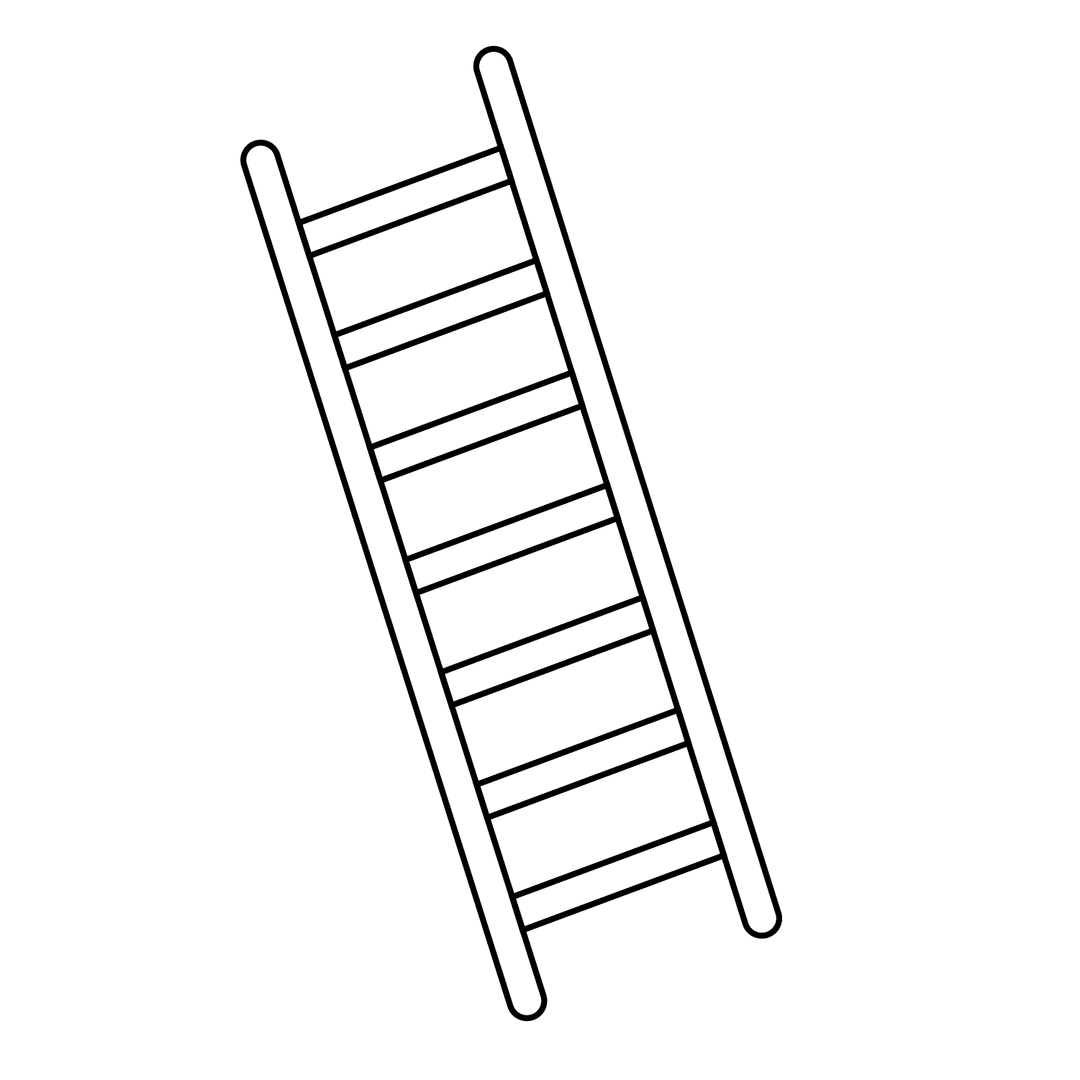 Ladder - easy line-art drawing idea for objects